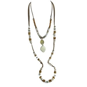 Necklace Chico's Gold with multiple colored Gem Stones Necklace